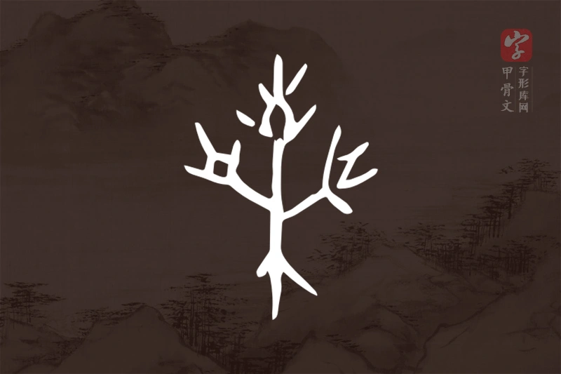 甲骨文“栗”字