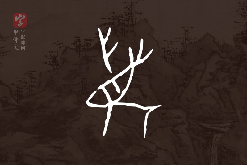 甲骨文“鹿”字