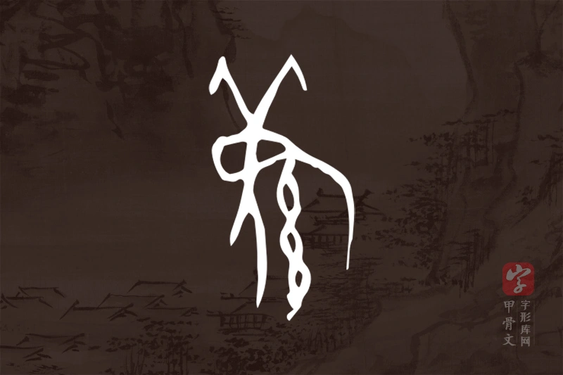甲骨文“羌”字