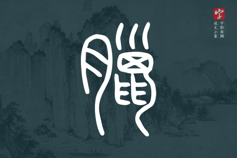 说文小篆文字“臘”字