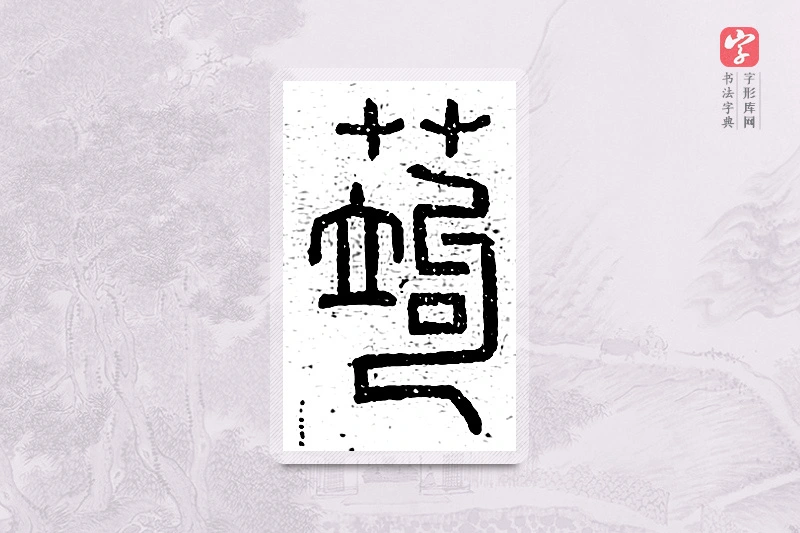篆书「蒟」说文广义